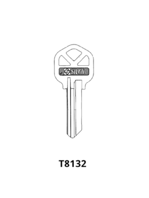 T8132 KS1 BRASS DOOR LOCK